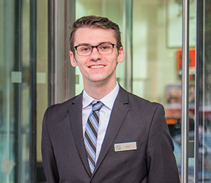 Pictured is co-op student Jaron Andrechak. Photo by Nick Koehler.