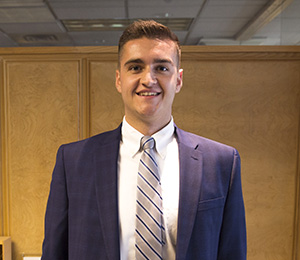 Pictured is co-op student John Lazaro. Photo by Randall Coleman.