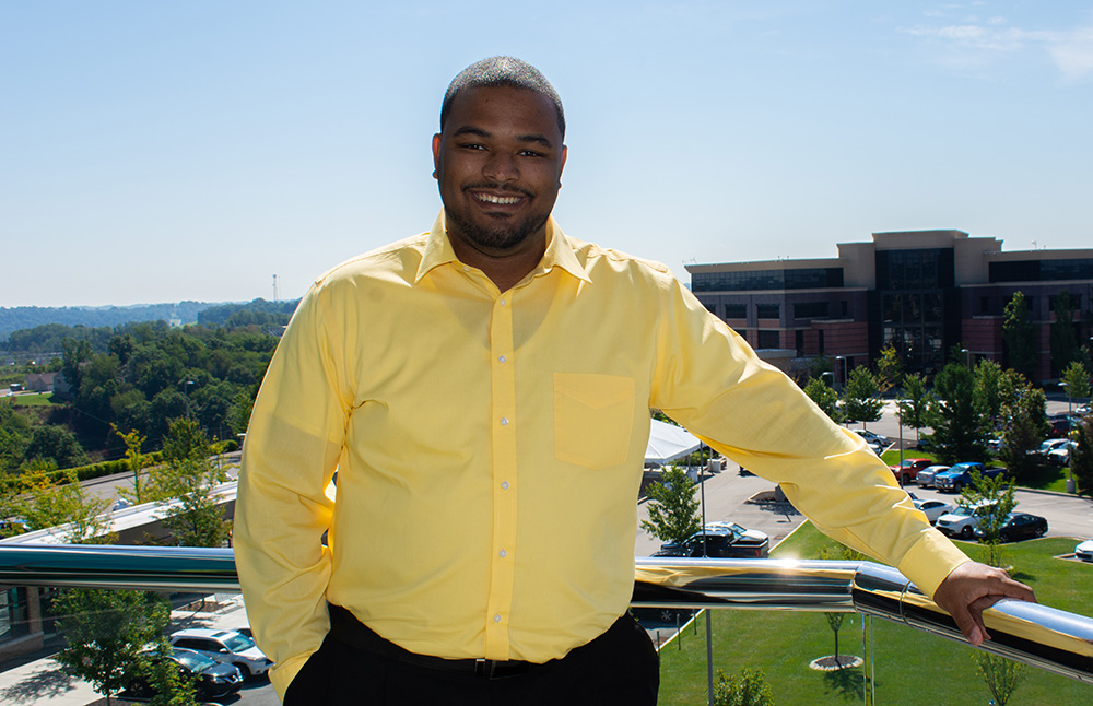Pictured is MBA alumnus Michael Banks. Photo by Brandy Richey.