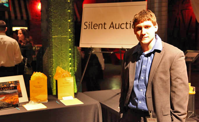 SAEM senior Dan Andreko assisted with the History Uncorked event for the Senator John Heinz History Center. | Photo by Andrew Weier