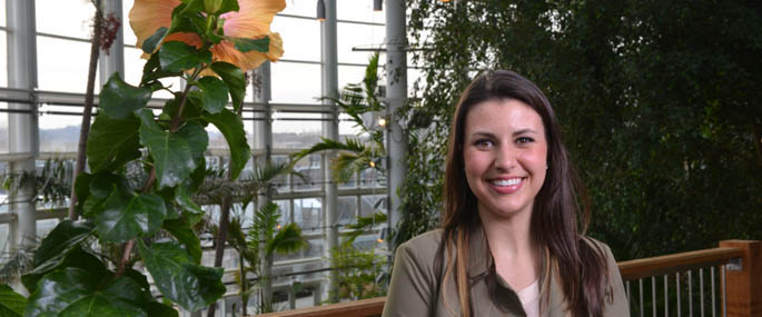 Pictured is SAEM alumna and internal events coordinator for Phipps Conservatory, Rachel Kernic.