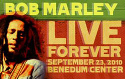 A graphic promoting the Sept. 23, 2010, benefit concert paying tribute to the late Bob Marley on the 30th anniversary of his final public concert. | Photo by Christopher Rolinson