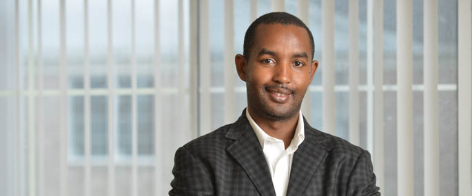 Pictured is Bosco Muyango, Point Park M.B.A. alumnus and founder of the Mutete HIV/AIDS Foundation. | Photo by Jim Judkis