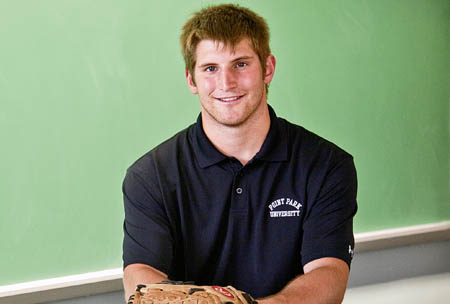 Pictured is economics and finance student Derek Peluso.