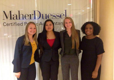 Accounting students pictured are Marcy King, Khouanchay (Kay) Krueger, Amanda Mikolay and Channel Acrie. | Photo submitted by Krueger