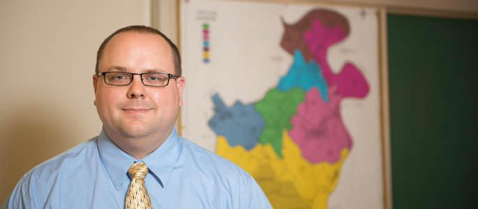 Pictured is Harry Faulk, public administration alumnus and township manager for Elizabeth Township. | Photo by Chris Rolinson