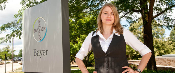 Pictured is M.B.A. alum Heike Steurer.