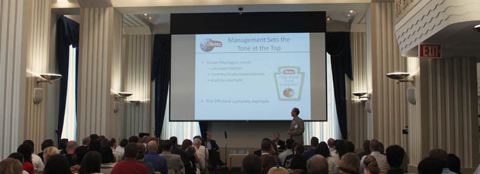 Pictured are attendees at the ethical leadership panel discussion hosted by Point Park School of Business and Heinz Corporation.