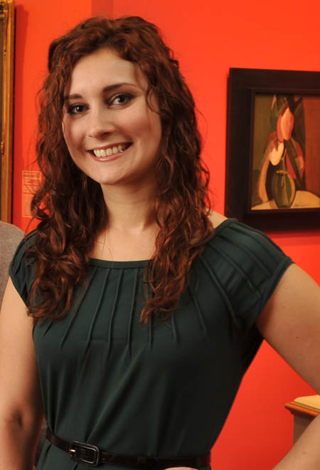 Pictured is MBA alum Jessica Zamiska, manager of visitor services at Westmoreland Museum of American Art.