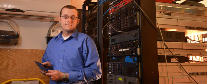 Pictured is IT alum and global network manager for Holtec International, Jonathan Geyer.