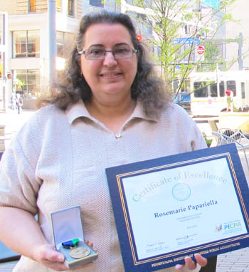Pictured is Rosemarie Papariella, who was named the PICPA Outstanding Accounting Senior at Point Park. | Photo by Amanda Dabbs