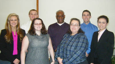 Pictured are accounting majors with Professor Edward Scott. | Photo submitted by Courtney Geruschat