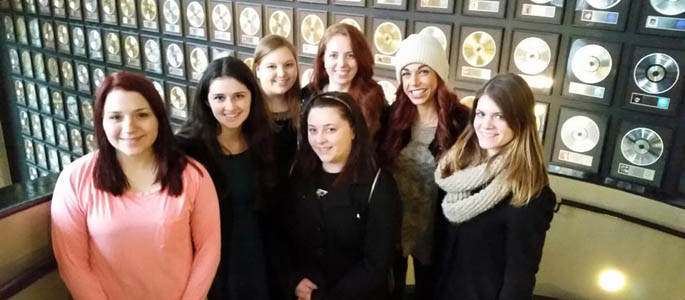 Pictured are SAEM students at the Country Music Hall of Fame as part of their trip to Nashville for the Pollstar Live! Conference. | Photo submitted by Madison Lescallette