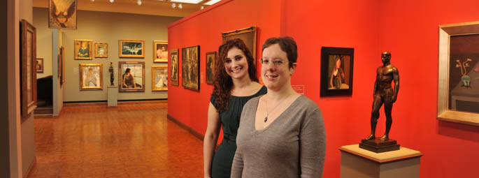 Pictured are MBA alumni Jessica Zamiska and Charlene Bidula.