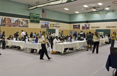 Picture of the SAEM Career Fair held in April, 2012.