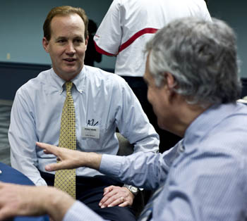 Dean's Advisory Council members John Kraus (left) and Dr. Mike Haley.