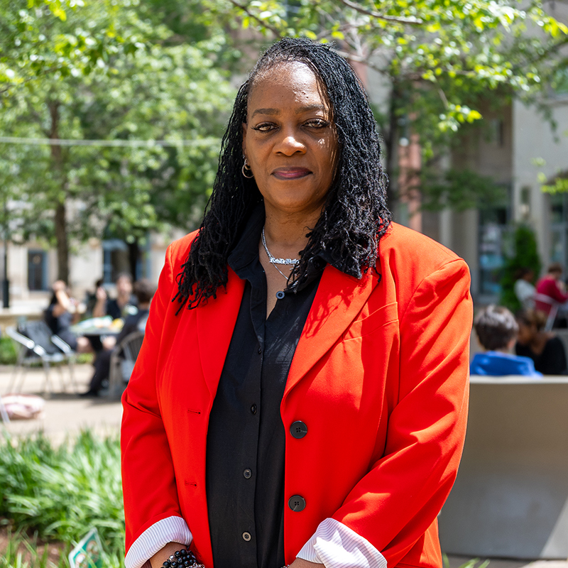 Pictured is LaWana Butler, a doctoral graduate from Point Park University. 