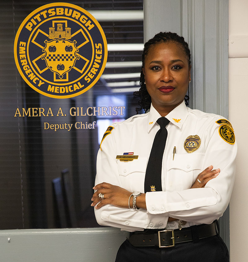Pictured is public administration Amera Gilchrist. Photo by Randall Coleman