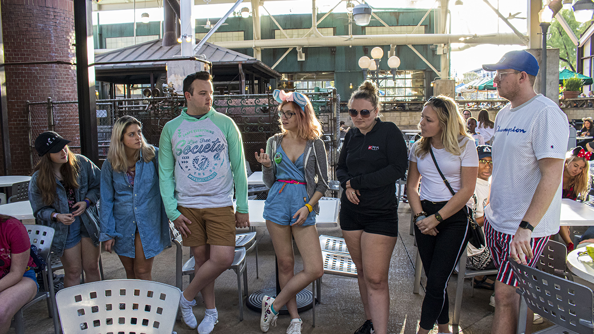 Pictured are Point Park students on the Disney Leadership Seminar trip. Photo by Alexander Grubbs