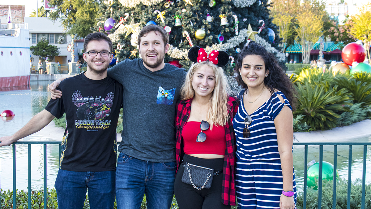 Pictured are Point Park students on the Disney Leadership Seminar trip. Photo by Alexander Grubbs