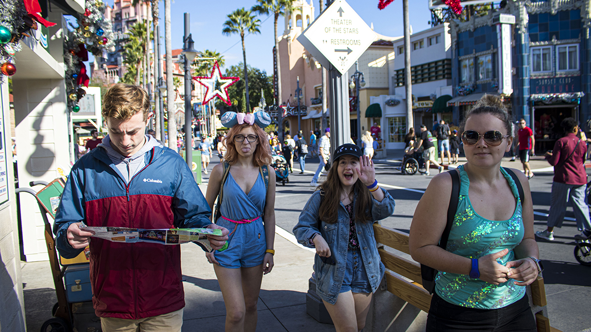 Pictured are Point Park students on the Disney Leadership Seminar trip. Photo by Alexander Grubbs