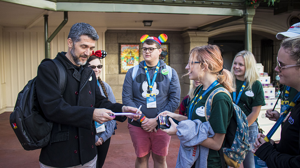 Pictured are Point Park students on the Disney Leadership Seminar trip. Photo by Alexander Grubbs