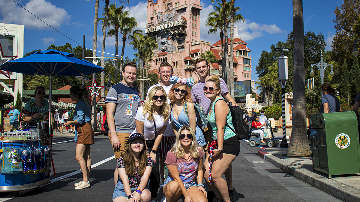 Pictured are Point Park students on the Disney Leadership Seminar trip. Photo by Alexander Grubbs