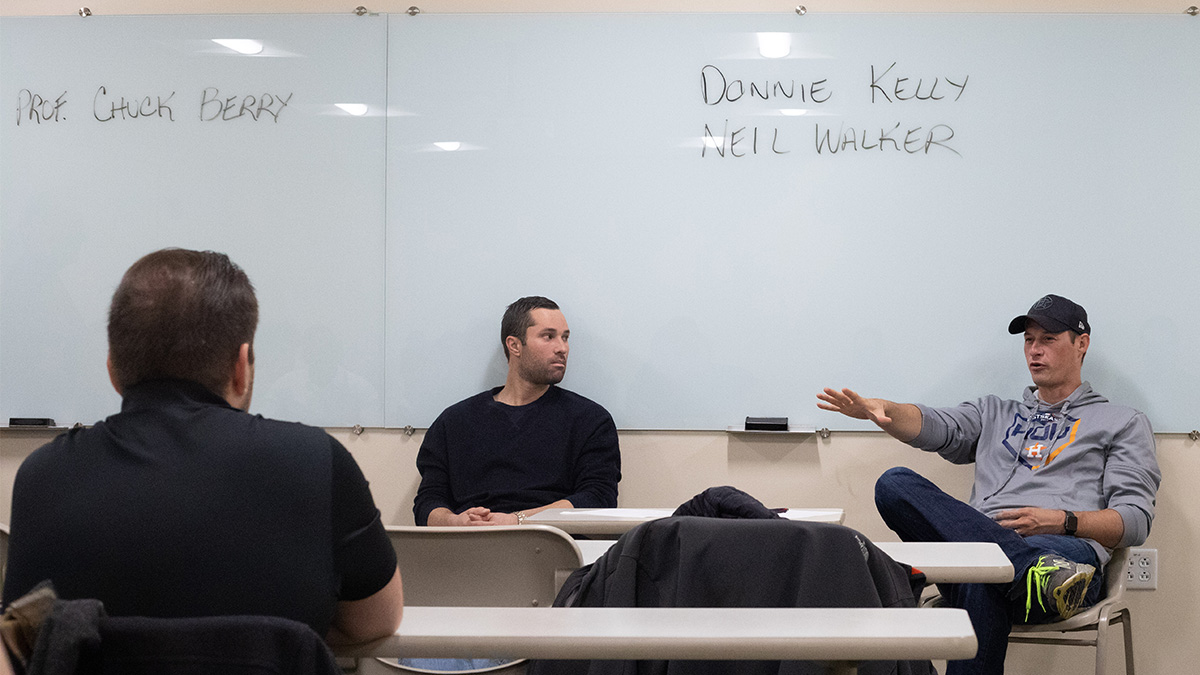 Pictured are MLB players Neil Walker and Don Kelly. Photo by Hannah Johnston