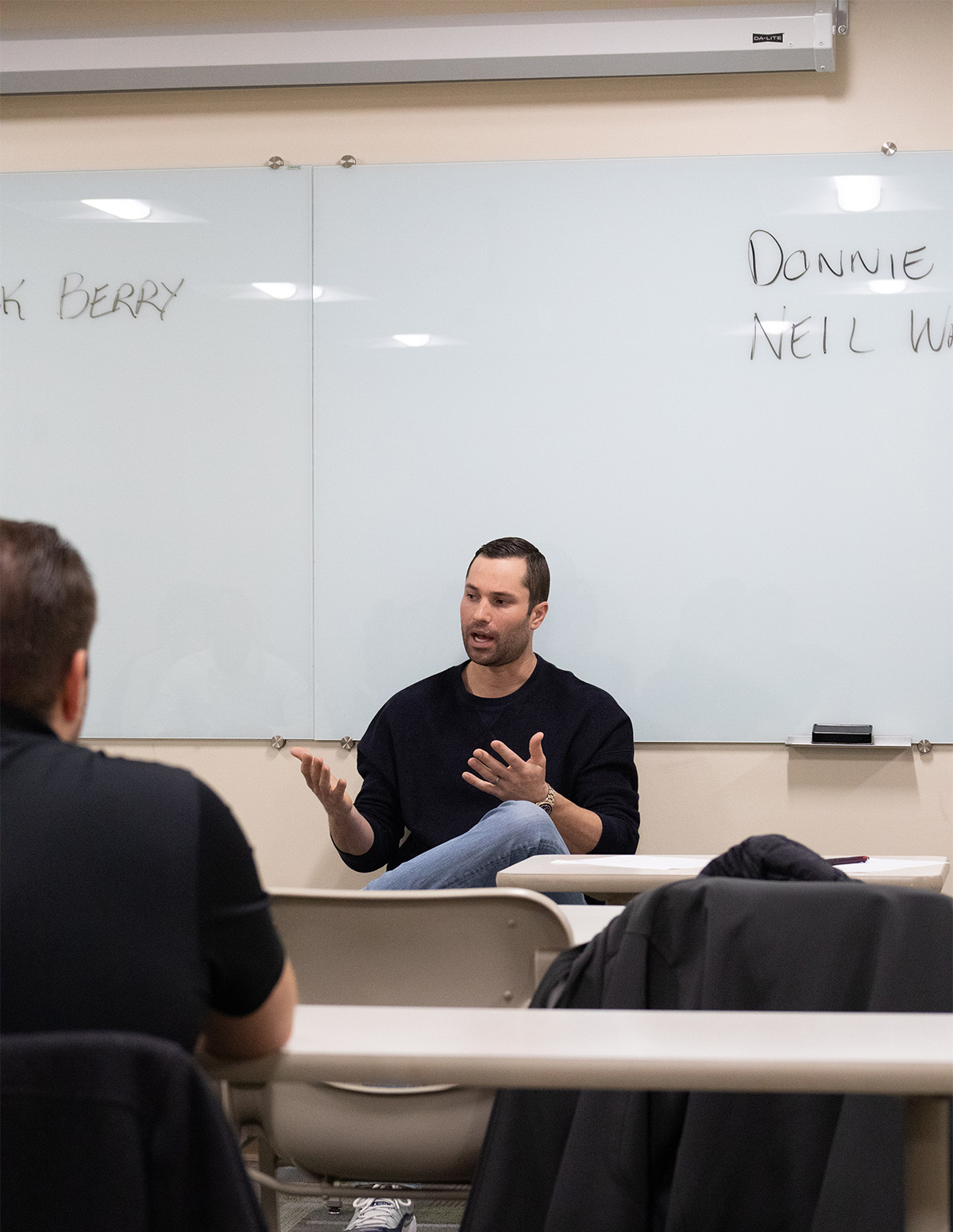 Pictured are MLB players Neil Walker and Don Kelly. Photo by Hannah Johnston