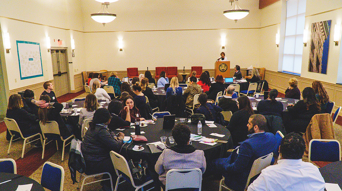 Pictured is the 2020 International Women's Day event at Point Park University. Photo by Emma Federkeil.