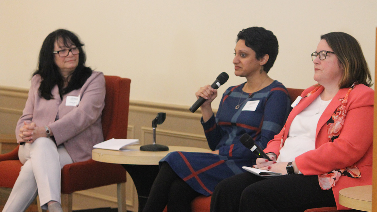 Pictured is the 2020 International Women's Day event at Point Park University. Photo by Mikayla Torrence.