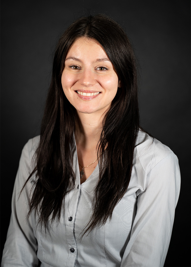 Pictured is business management co-op student Laura Draghiciu.