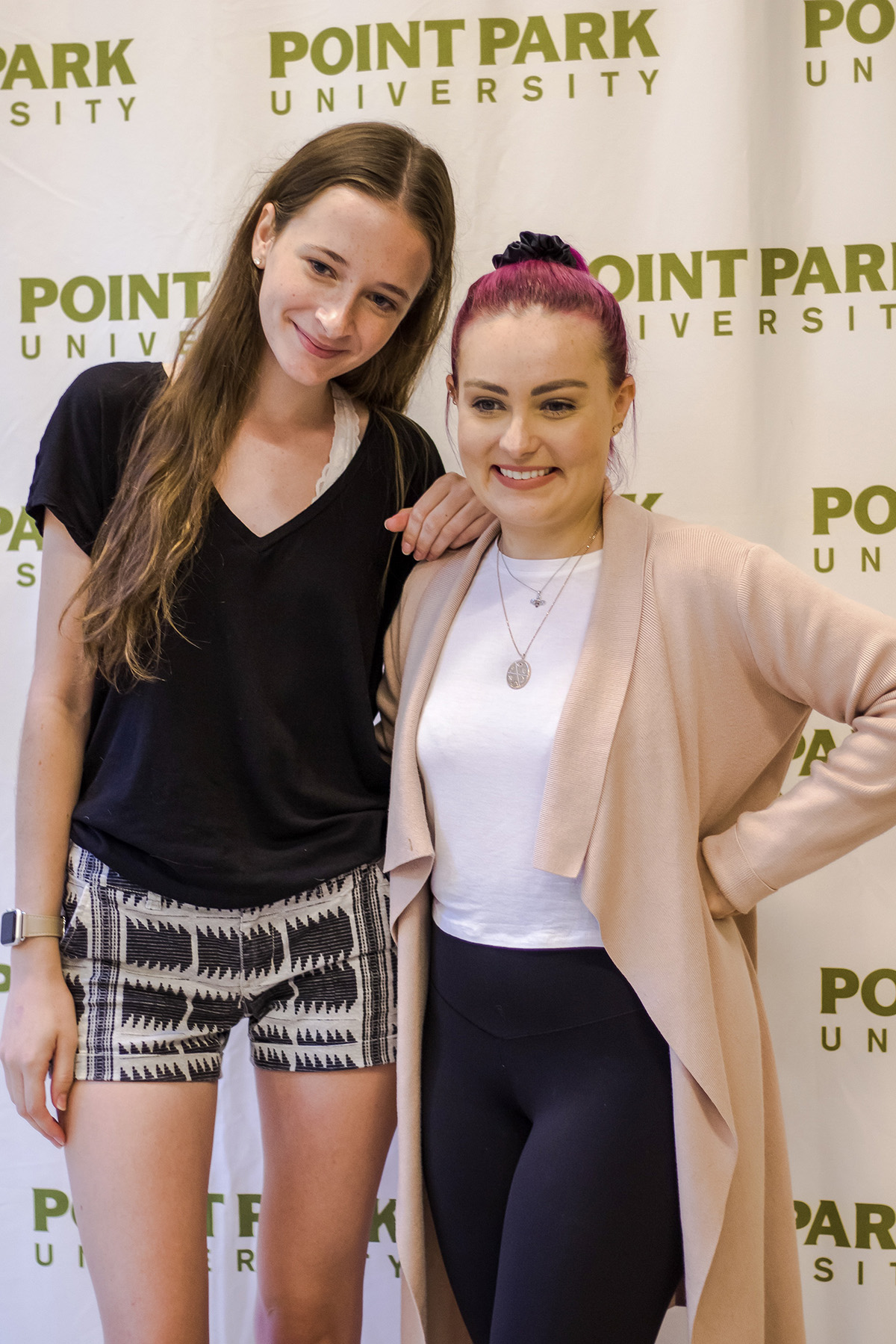 Pictured is YouTube sensation Molly Burke at Point Park University. Photo by Anna Wolf