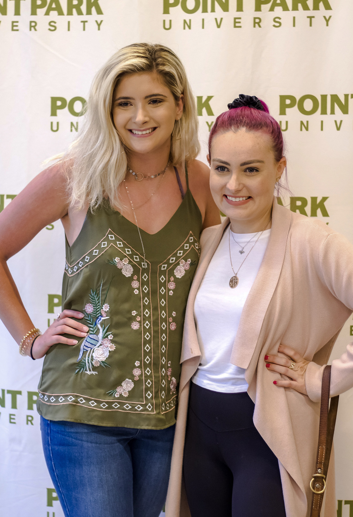 Pictured is YouTube sensation Molly Burke at Point Park University. Photo by Anna Wolf