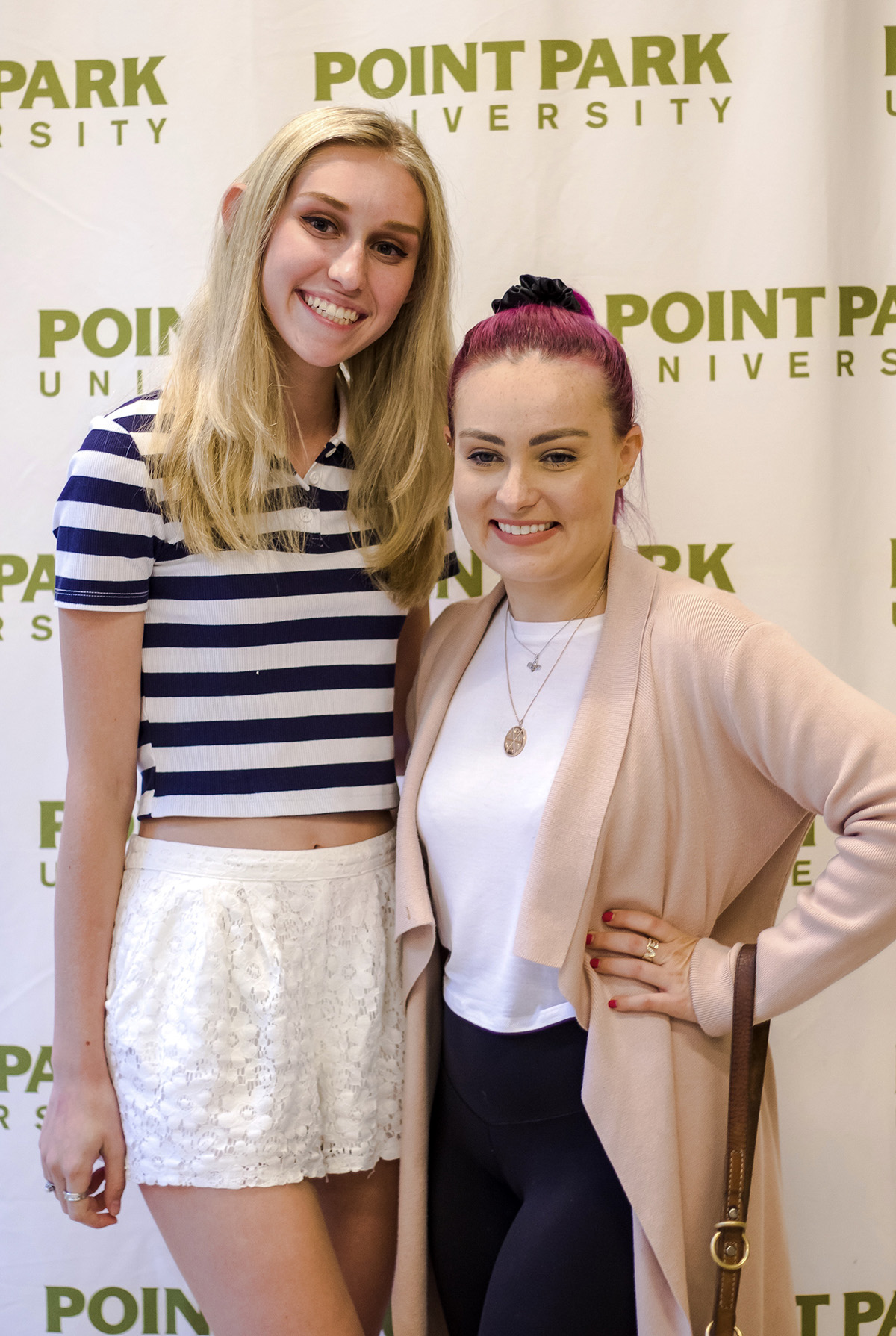 Pictured is YouTube sensation Molly Burke at Point Park University. Photo by Anna Wolf