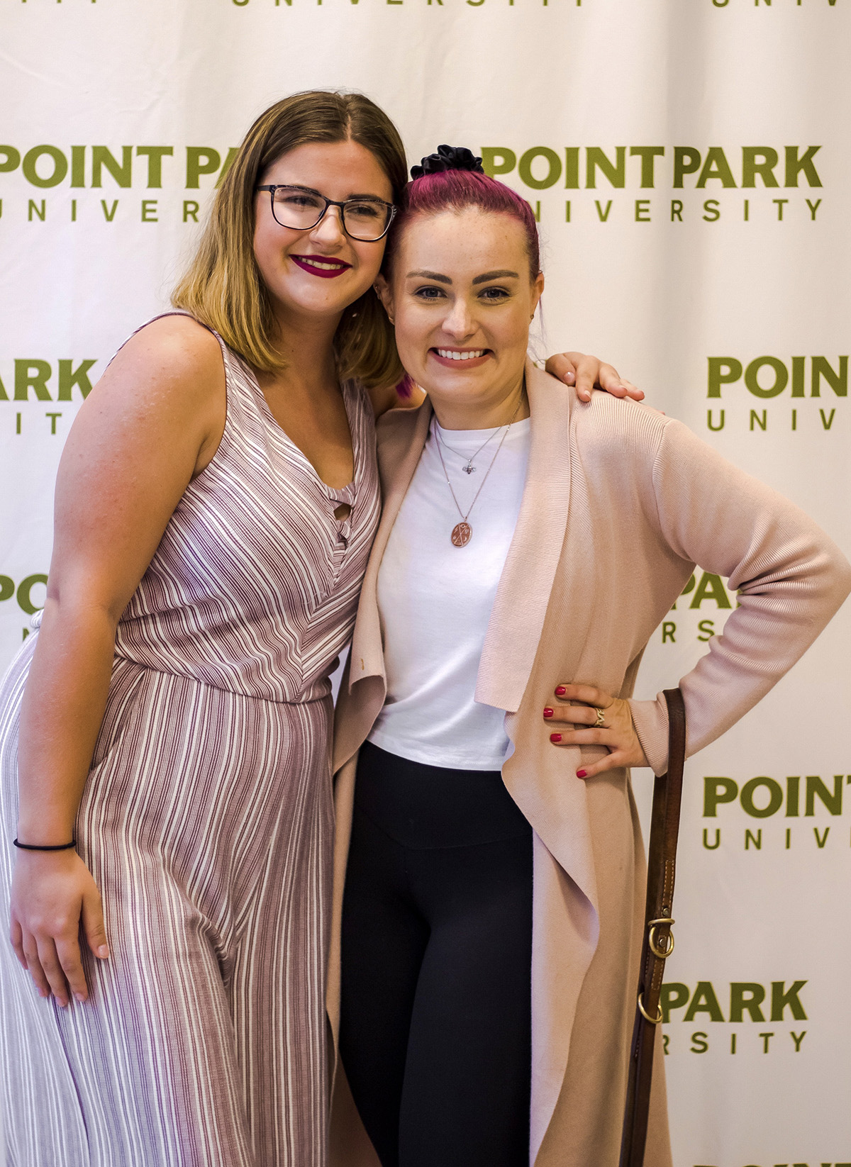 Pictured is YouTube sensation Molly Burke at Point Park University. Photo by Anna Wolf