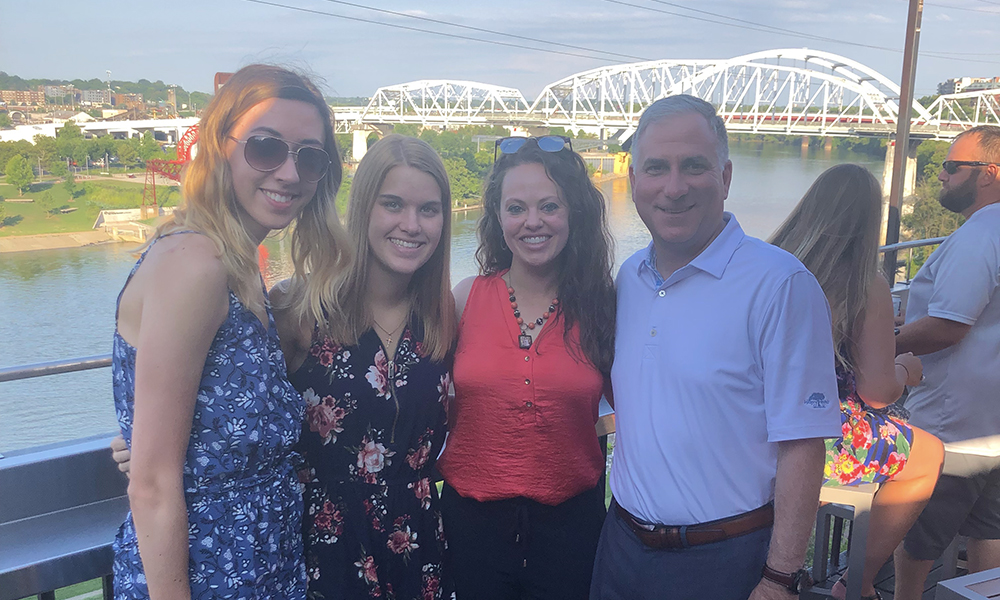 Pictured left to right are Kelsey Roche, Julie Bowser, Sterling Koerpel and Steve Tanzilli.