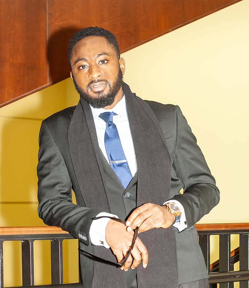 Pictured is MBA alumnus Nuhu Okikiri. Photo submitted by Okikiri. 