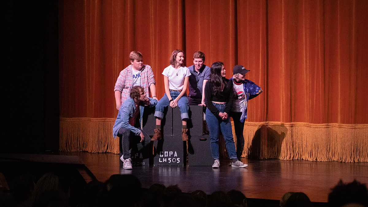 Pictured is the Point Blank Comedy Club event on Oct. 5, 2019. Photo by Hannah Johnston