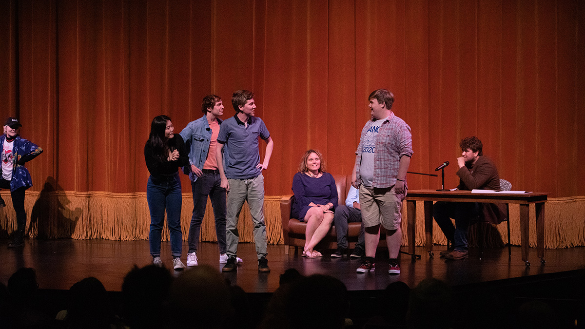 Pictured is the Point Blank Comedy Club event on Oct. 5, 2019. Photo by Hannah Johnston