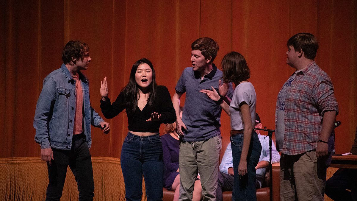 Pictured is the Point Blank Comedy Club event on Oct. 5, 2019. Photo by Hannah Johnston