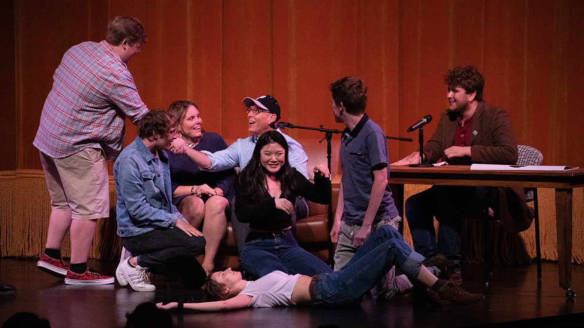 Pictured is the Point Blank Comedy Club event on Oct. 5, 2019. Photo by Hannah Johnston