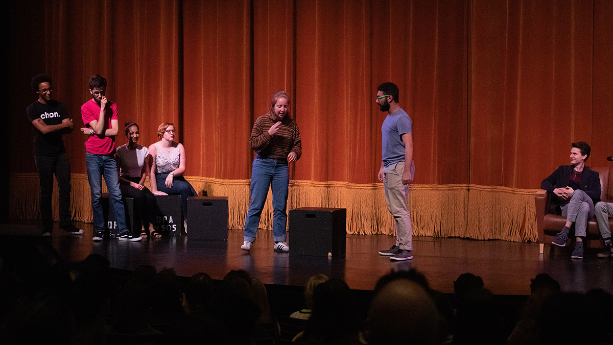 Pictured is the Point Blank Comedy Club event on Oct. 5, 2019. Photo by Hannah Johnston