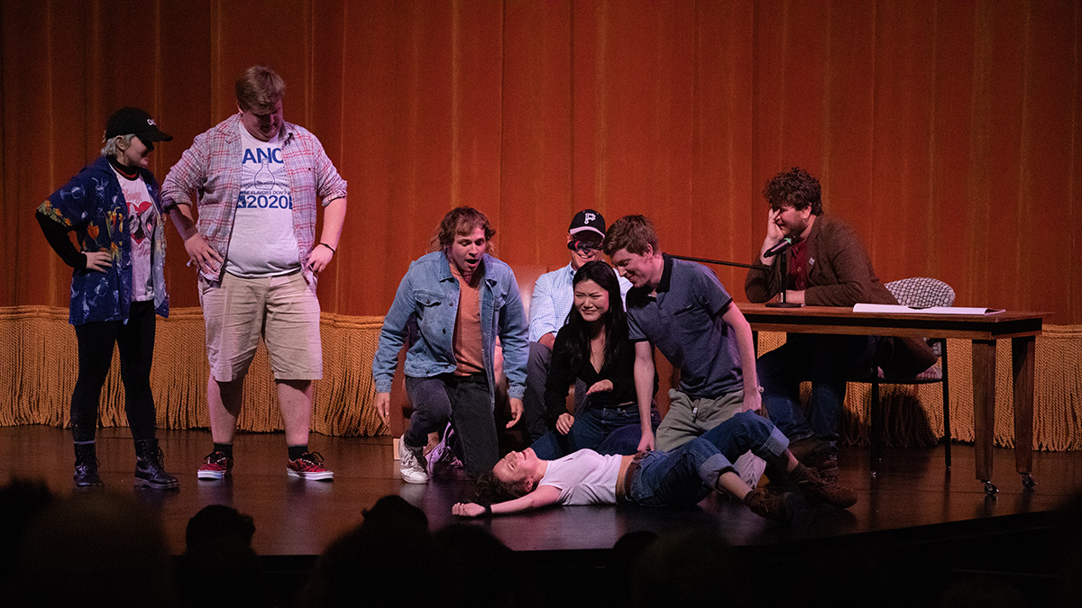 Pictured is the Point Blank Comedy Club event on Oct. 5, 2019. Photo by Hannah Johnston