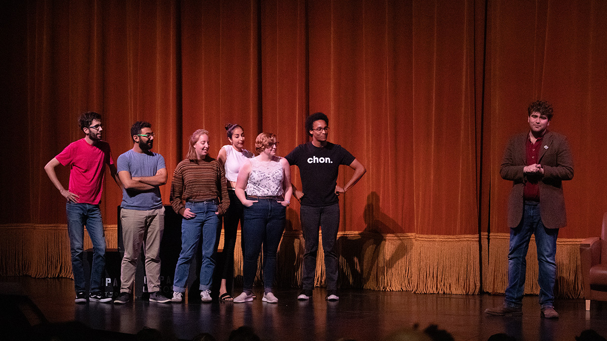 Pictured is the Point Blank Comedy Club event on Oct. 5, 2019. Photo by Hannah Johnston