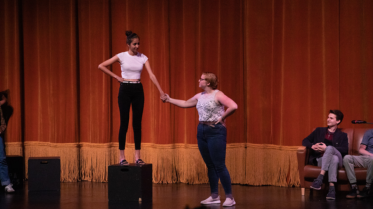 Pictured is the Point Blank Comedy Club event on Oct. 5, 2019. Photo by Hannah Johnston