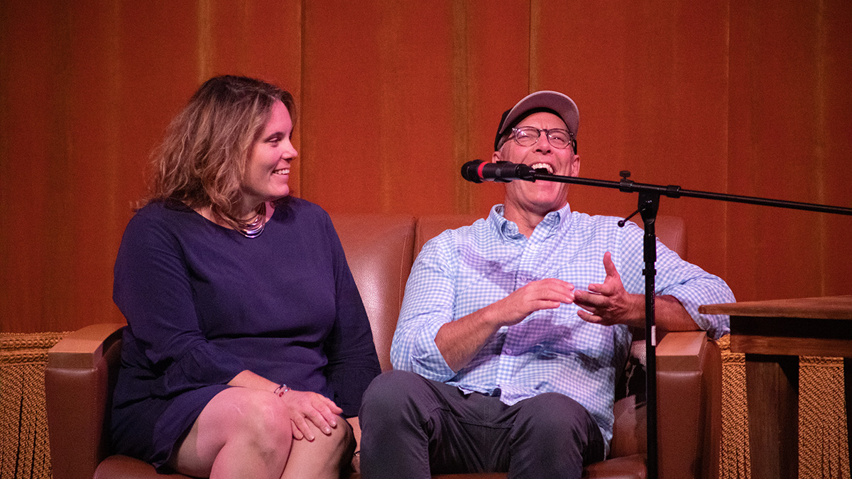 Pictured is the Point Blank Comedy Club event on Oct. 5, 2019. Photo by Hannah Johnston