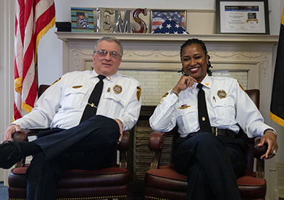 Pictured is Ronald Romano and Amera Gilchrist. Photo by Randall Coleman.