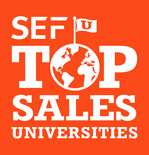 Pictured is the SEF Top Sales Universities logo.