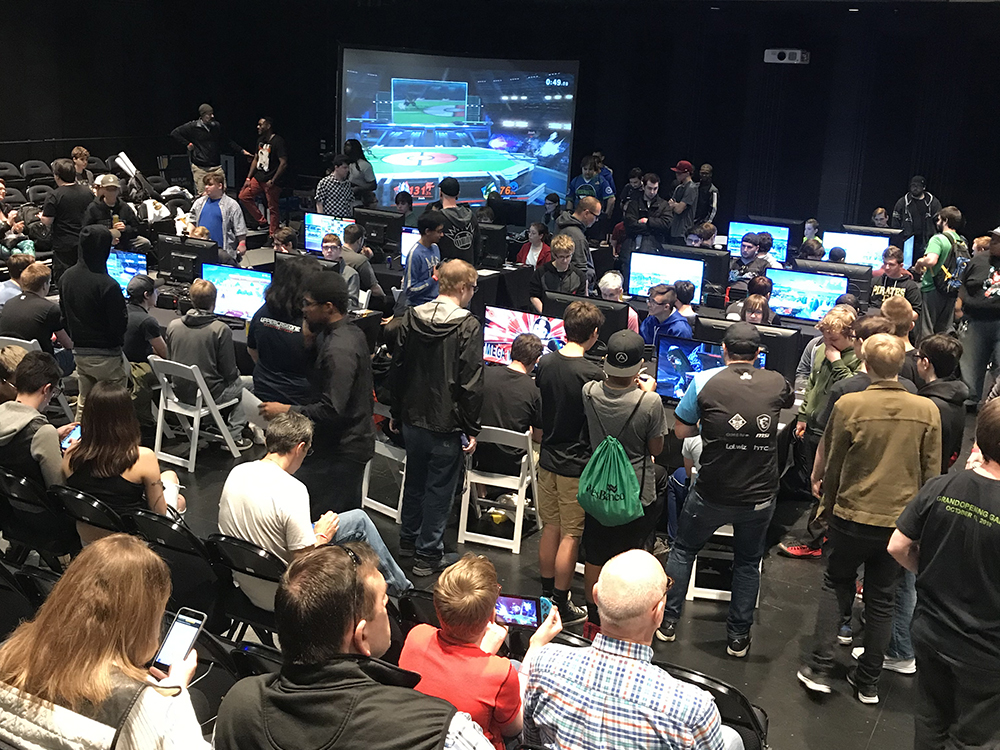 Pictured are players and spectators at the 2019 Steel City Showdown esports event. Photo by Charlotte Primrose